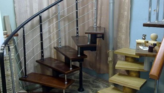 Деревянные лестницы - купить, цены в Краснодаре